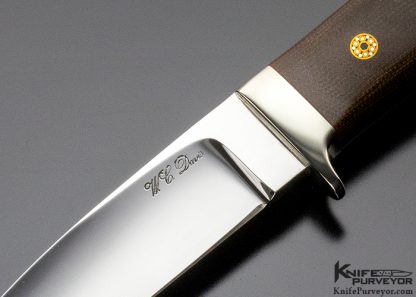 WC Davis Custom Knife Micarta Drop Point - Image 2