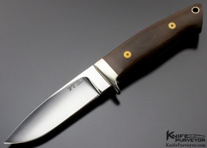 WC Davis Custom Knife Micarta Drop Point