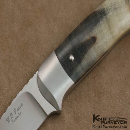 WD Pease Custom Knife Cape Buffalo Horn Swinger Fixed Blade - Image 2