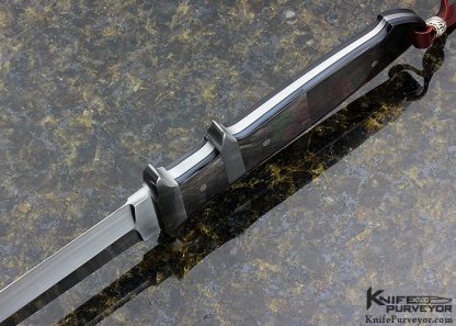 WD Pease Custom Knife Sub Hilt with Tahitian Black Lip Pearl - Image 6