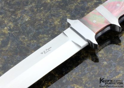 WD Pease Custom Knife Sub Hilt with Tahitian Black Lip Pearl - Image 2