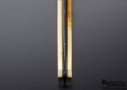 W.D. Pease Custom Knife Fossil Mammoth Bone with Hank Knickmeyer and Robert Eggerling Mosaic Damascus Side Lock - Image 8