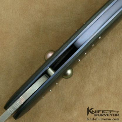Christian Wimpff Custom Knife Damascus & Carbonfiber Linerlock - Image 4