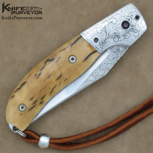 Mike Whiskers Allen's Custom Knife Sole Authorship Engraved Bolster Release Auto - Image 3