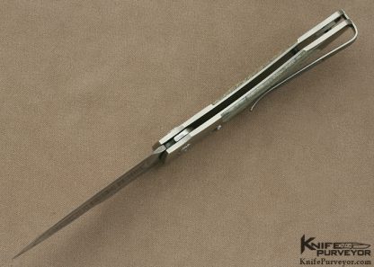 William Henry Custom Knife B12 Auto With Mammoth Bone Button Lock - Image 6
