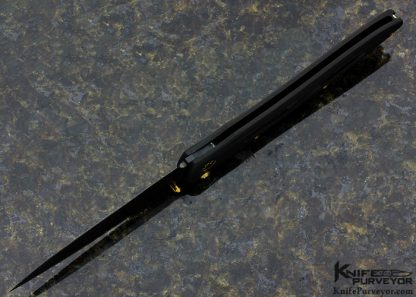 William Henry Custom Knife Spectrum Black & Gold #27 Aluminum with Carbon Fiber Inlay - Image 6