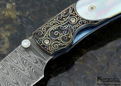 William Henry Custom Knife Limited Edition 77/100 Mother of Pearl - Image 2