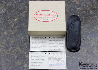 William Henry Custom Knife Mother of Pearl and Nickle Silver Linerlock - Image 7