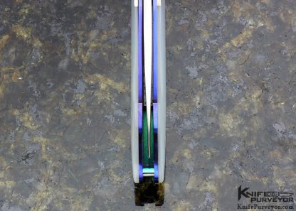 William Henry Custom Knife Mother of Pearl and Nickle Silver Linerlock - Image 6