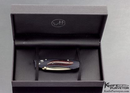 William Henry Custom Knife E6-1 EDC Buttonlock with Aluminium Scales and Cocobolo Inlay - Image 7
