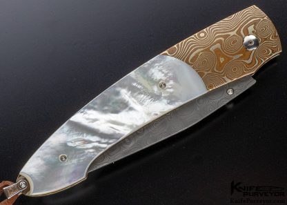 William Henry Custom Knife  B15 Meridian Mokume and Mother of Pearl - Image 5