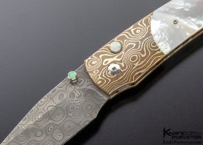 William Henry Custom Knife  B15 Meridian Mokume and Mother of Pearl - Image 2