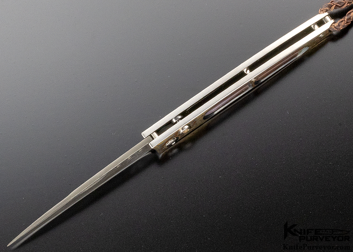 William Henry Custom Knife B06 2009 One of a Kind Ventana Brown Lip Pearl and Koftgari - Image 6
