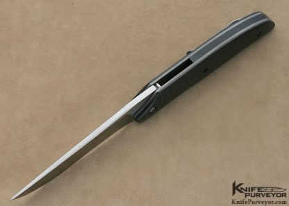 J.L. Williams Custom Knife Carbon Fiber Slim Meridian Rhino Flipper Linerlock - Image 4