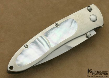 William Henry Custom Knife Icon Mother of Pearl Double Interframe Limited Edition Matt-Lock Folder - Image 3