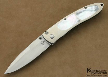 William Henry Custom Knife Icon Mother of Pearl Double Interframe Limited Edition Matt-Lock Folder