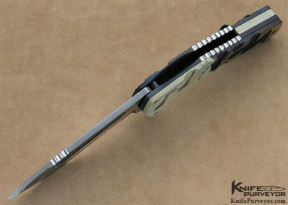Mikkel Willumsen Custom Knives "Trick Perock" Machined Titanium & G-10 IKBS Flipper Frame Lock - Image 4