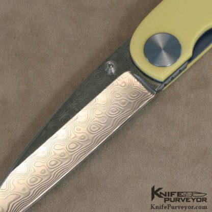 Christian Wimpff Custom Knife Damascus & Micarta Linerlock - Image 2