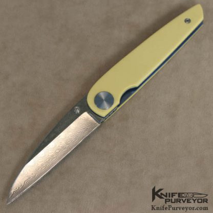 Christian Wimpff Custom Knife Damascus & Micarta Linerlock