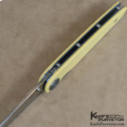Christian Wimpff Custom Knife Damascus & Micarta Linerlock - Image 4