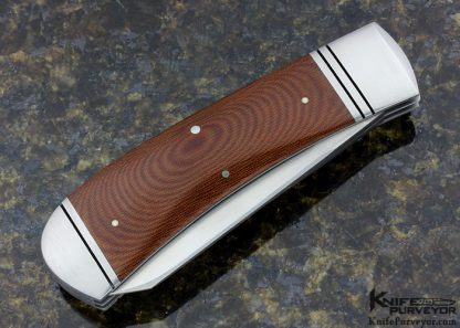 W.J. McDonald Custom Knife Micarta Trapper Slipjoint - Image 3
