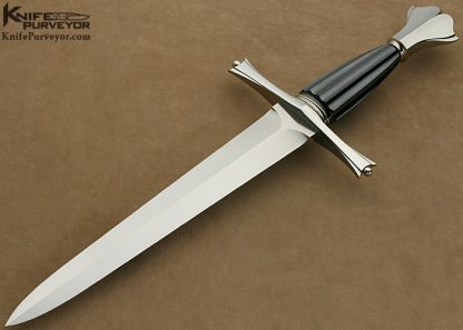 Wolfgang Loerchner Custom Knife Fluted Hematite Stone Art Dagger