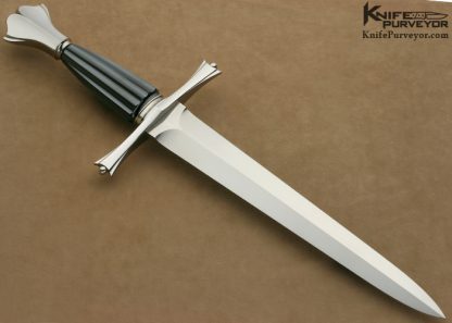Wolfgang Loerchner Custom Knife Fluted Hematite Stone Art Dagger - Image 6