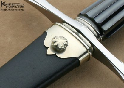 Wolfgang Loerchner Custom Knife Fluted Hematite Stone Art Dagger - Image 5
