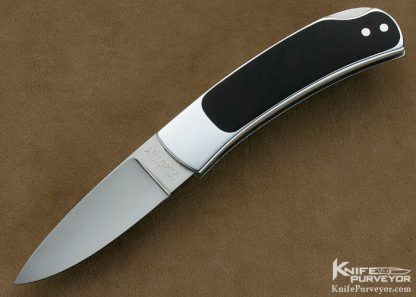 Timothy Wright Custom Knives Aluminum & Desert Ironwood Interframe Lockback