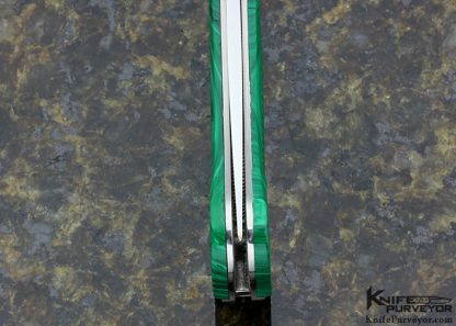 Jack Levin Custom Knife Empire Knife Club Knife D/A Auto with Malachite Inlays - Image 6