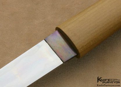 Yoshindo Yoshihara Custom Knife 2003 AKI Japanese Tanto with Hamon - Image 2