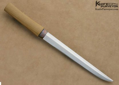 Yoshindo Yoshihara Custom Knife 2003 AKI Japanese Tanto with Hamon - Image 3