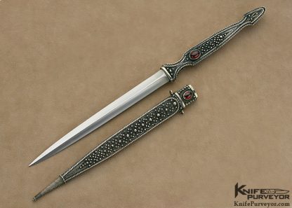 Zaza Revishvili Custom Knife Filigree Desk Dagger