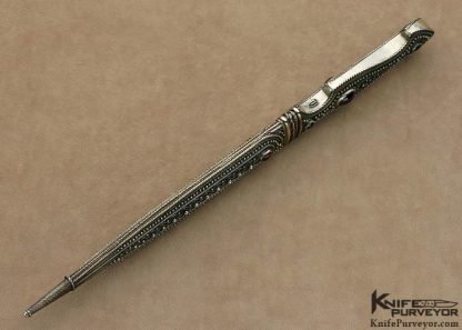 Zaza Revishvili Custom Knife Filigree & Devin Thomas Damascus Art Dagger - Image 4