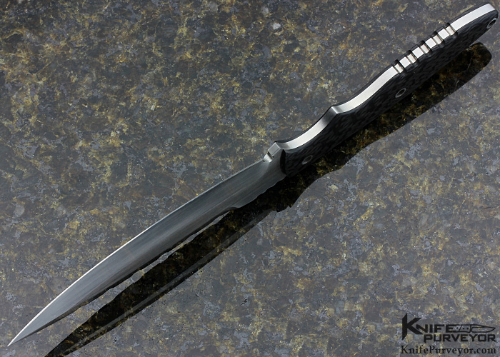Ram Maramba Custom Knife Carbon Fiber & 154-CM "Ace of Spades" Fixed Blade - Image 3